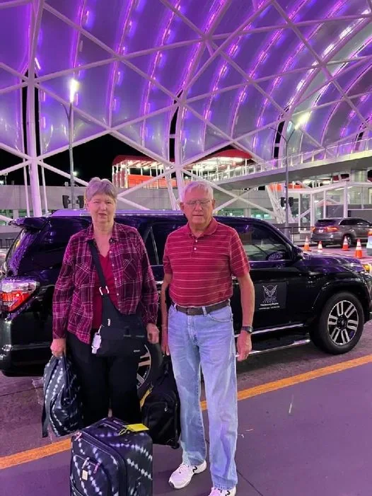 Happy clients picked up at the airport by Am Vet Transit